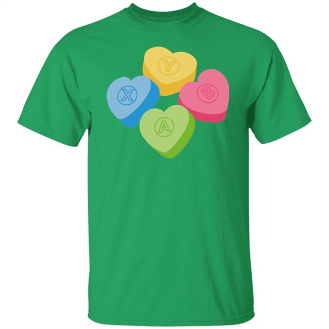 Valentine's Candy Hearts Crew Neck Sweatshirt Valentine's Candy Hearts Crew Neck Sweatshirt