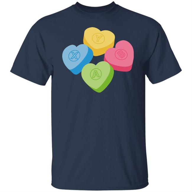 Valentine's Candy Hearts Crew Neck Sweatshirt Valentine's Candy Hearts Crew Neck Sweatshirt