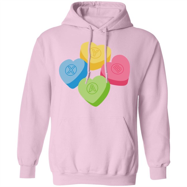 Valentine's Candy Hearts Crew Neck Sweatshirt Valentine's Candy Hearts Crew Neck Sweatshirt
