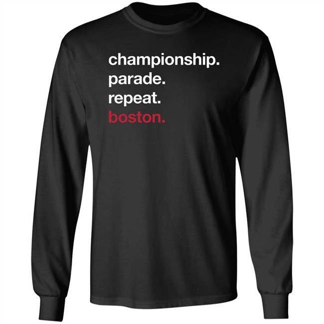 Championship Parade Repeat Boston Hoodie Jared Carrabis Championship Parade Repeat Boston Hoodie Jared Carrabis