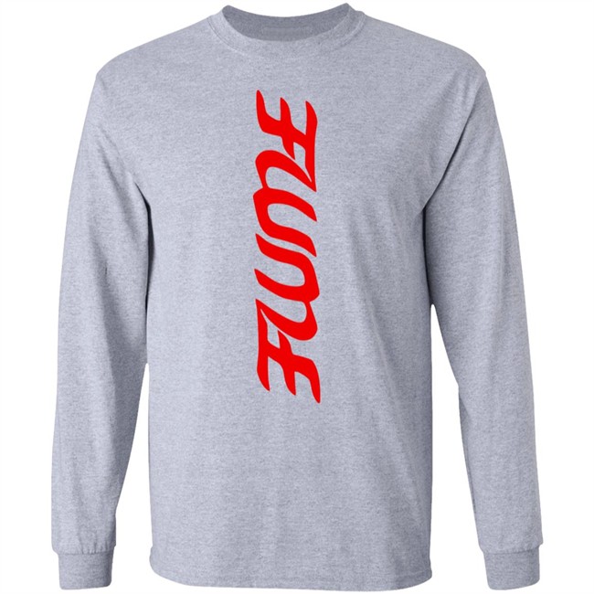 Flume Merch Vertical Red Logo Shirt Flume Merch Vertical Red Logo Shirt