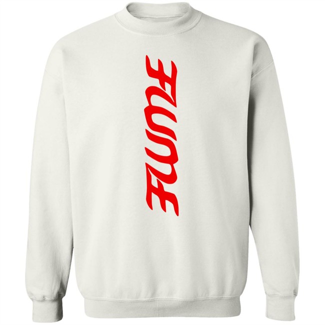 Flume Merch Vertical Red Logo Shirt Flume Merch Vertical Red Logo Shirt