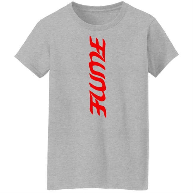 Flume Merch Vertical Red Logo Shirt Flume Merch Vertical Red Logo Shirt