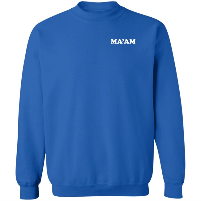 Barstool Sports Ma’Am Merch Ma'am Hoodie Barstool Sports Ma’Am Merch Ma'am Hoodie