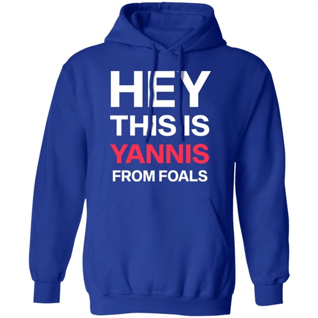 Yannis Philippakis Hey This Is Yannis From Foals Shirt Yannis Philippakis Hey This Is Yannis From Foals Shirt