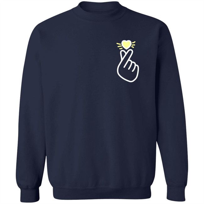 Second City Prints Girbeagly Finger Heart Hoodie Logo Long Sleeve Tee Shirt Second City Prints Girbeagly Finger Heart Hoodie Logo Long Sleeve Tee Shirt