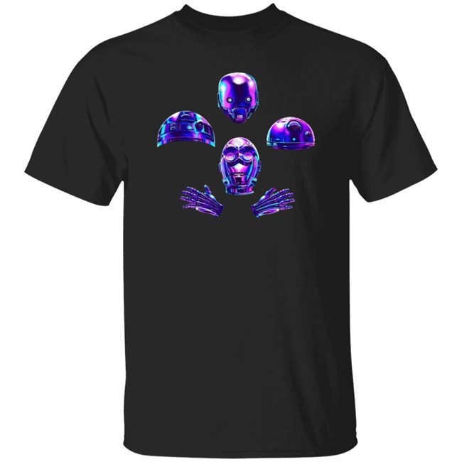 Helluva Boss Merch Shark Robot Bohemian Robots Tee Shirt