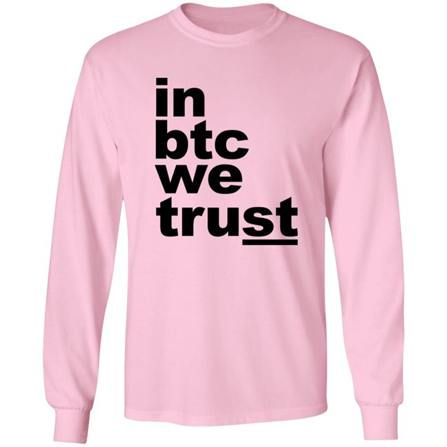 Bitcoin Merch In Btc We Trust Shirt Bitcoin Merch In Btc We Trust Shirt