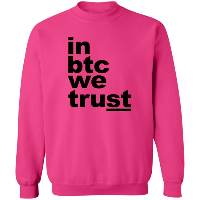 Bitcoin Merch In Btc We Trust Shirt Bitcoin Merch In Btc We Trust Shirt