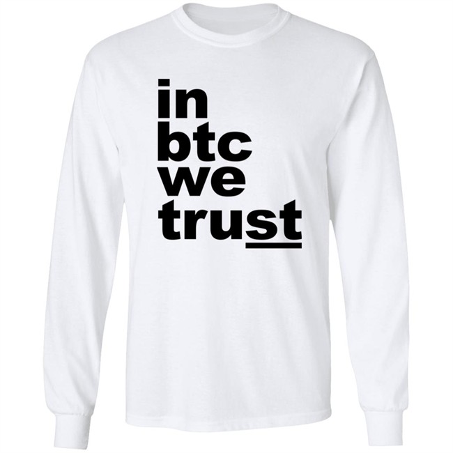 Bitcoin Merch In Btc We Trust Shirt Bitcoin Merch In Btc We Trust Shirt