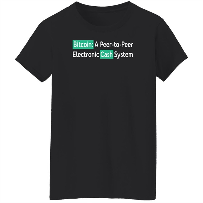 Roger Ver Bitcoin A Peer To Peer Electronic Cash System T Shirt Roger Ver Bitcoin A Peer To Peer Electronic Cash System T Shirt