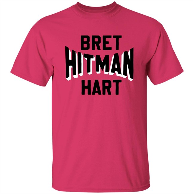 Bret Hitman Hart Pink Tee shirt Roots Of Fight Merch Uncle Dax FTR
