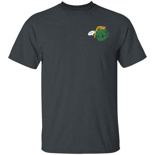 Thicc Boy Merch Oops Grenade Long Body Black Tee Thicc Boy Merch Oops Grenade Long Body Black Tee