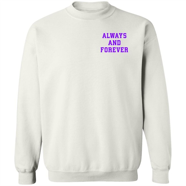 Phenomenal Meena Harris I've Loved Before Always And Forever Violet Crewneck Sweatshirt