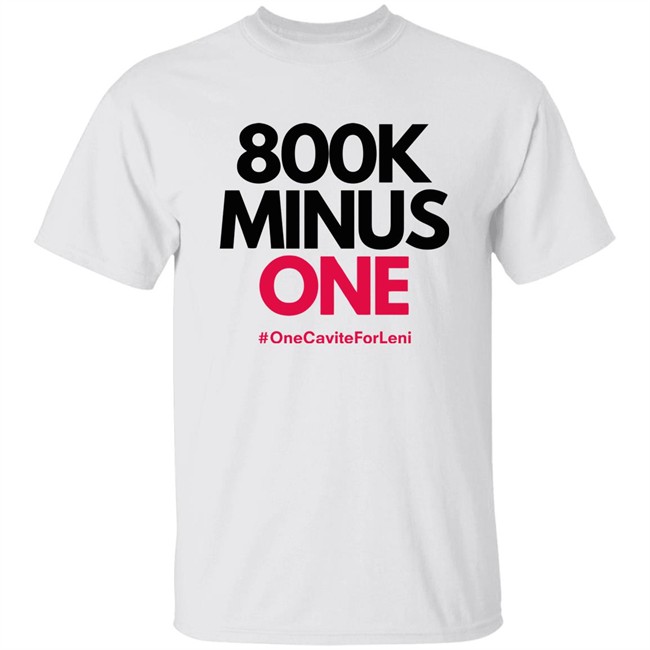 800K Minus One One Cavite For Leni T Shirt All4leni 800K Minus One One Cavite For Leni T Shirt All4leni