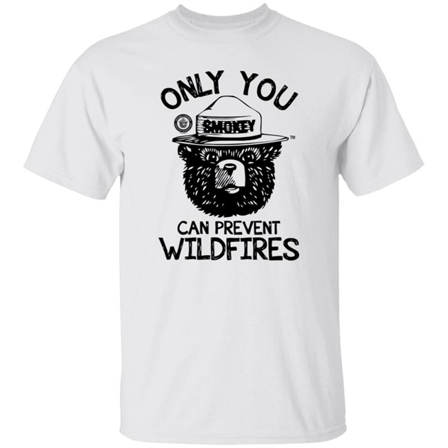 Smokey Bear Only You Can Prevent Wildfires Tee Shirt