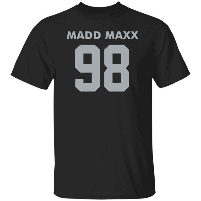 Maddmaxx Merch Maxx Crosby Silver Logo Shirt - Dark