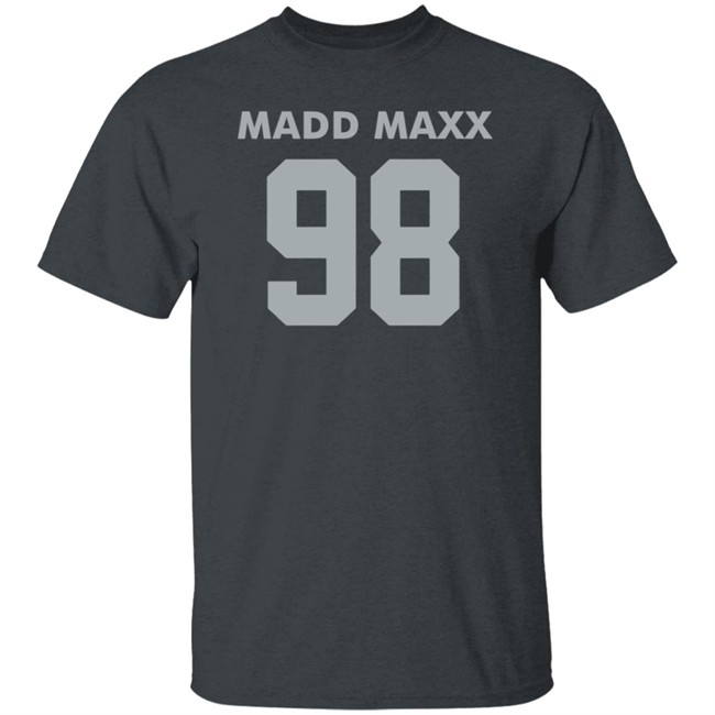 Maddmaxx Merch Maxx Crosby Silver Logo Shirt - Dark Maddmaxx Merch Maxx Crosby Silver Logo Shirt - Dark