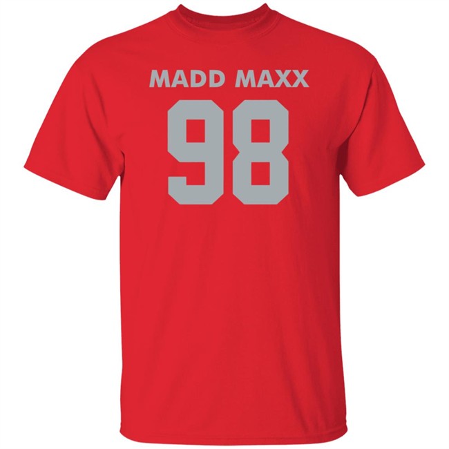 Maddmaxx Merch Maxx Crosby Silver Logo Shirt - Dark Maddmaxx Merch Maxx Crosby Silver Logo Shirt - Dark