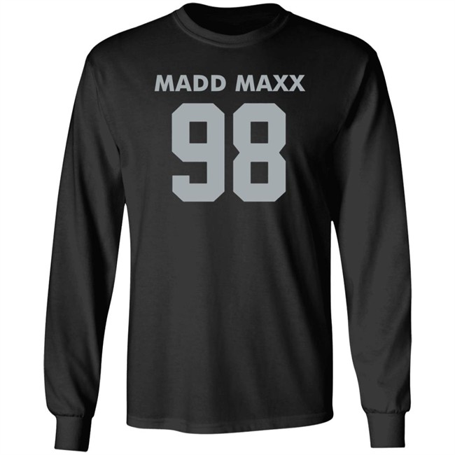 Maddmaxx Merch Maxx Crosby Silver Logo Shirt - Dark Maddmaxx Merch Maxx Crosby Silver Logo Shirt - Dark