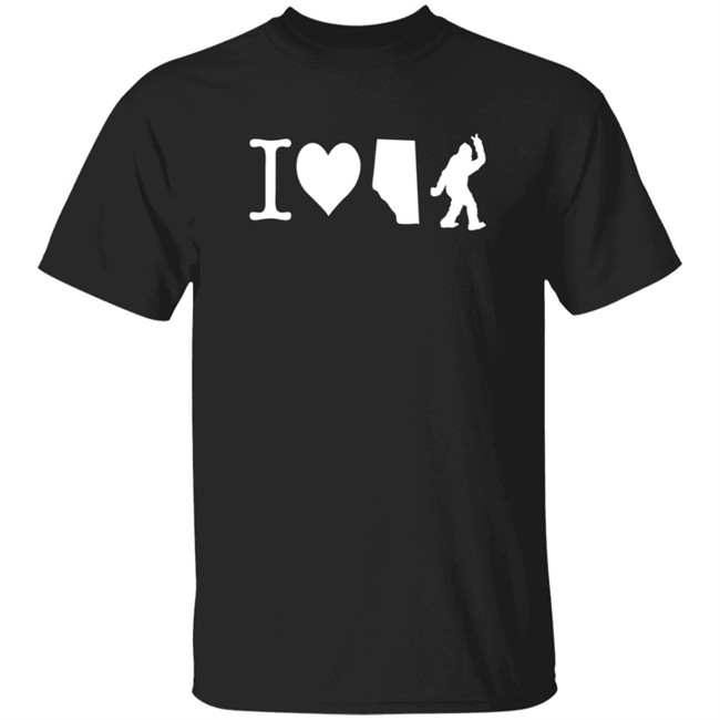The Big Steak Merch I Love Alberta Bigfoot T Shirt