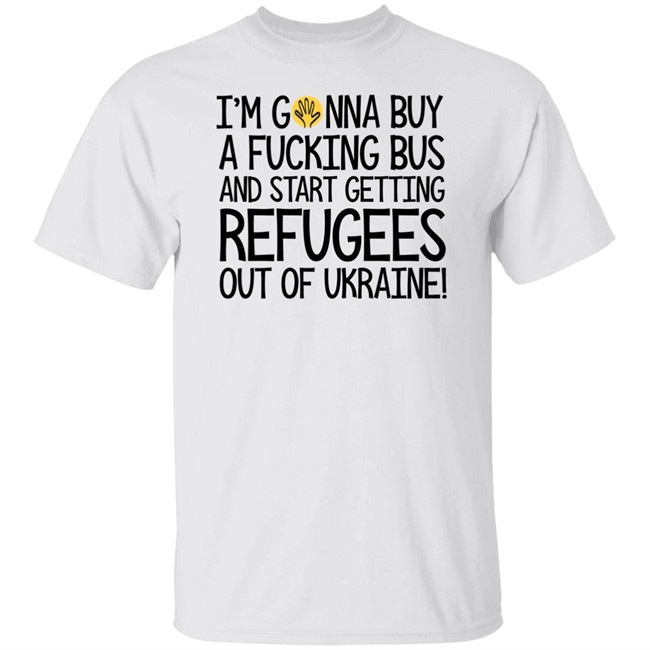 Scott Galloway I'm Gonna Buy A Fucking Bus And Start Getting Refugees Out Of Ukraine Shirt Pivot Podcast Lifting Hands Merch