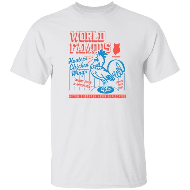 Hooters Shop Hooters World Famous Chicken Tee Shirt