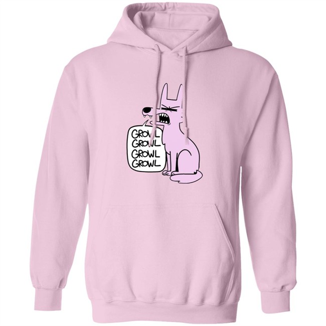 Ac Stuart Pink Wolf Growl Growl Hoodie Ac Stuart Pink Wolf Growl Growl Hoodie