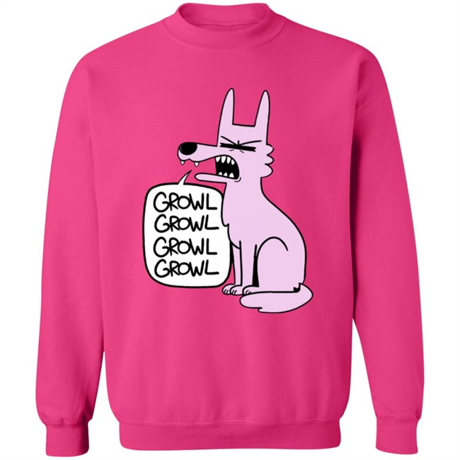Ac Stuart Pink Wolf Growl Growl Hoodie Ac Stuart Pink Wolf Growl Growl Hoodie