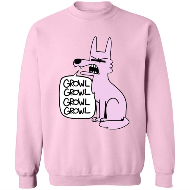 Ac Stuart Pink Wolf Growl Growl Hoodie Ac Stuart Pink Wolf Growl Growl Hoodie