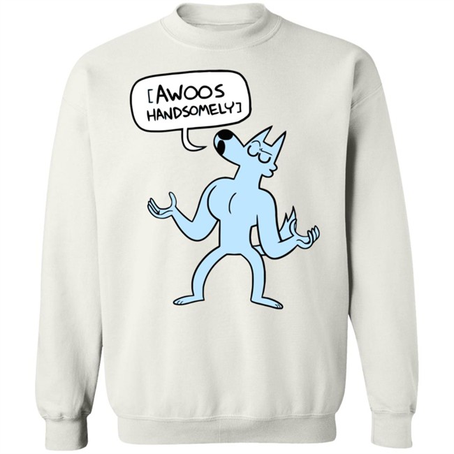 Ac Stuart Socialist Jeremy the Fitness Wolf Awoo Handsomely Sweatshirt