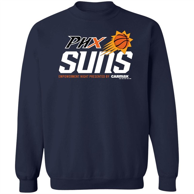 The Phoenix Suns And Mercury Merch Phx Suns Empowerment Night Presented By Carmax T Shirt The Phoenix Suns And Mercury Merch Phx Suns Empowerment Night Presented By Carmax T Shirt