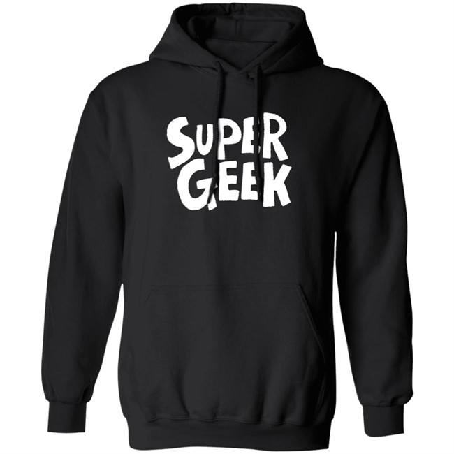 Myleene Klass Adult Unisex Slogan Super Geek Hoodie