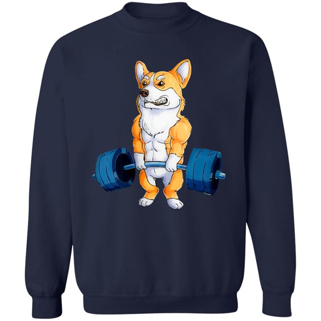 Aliceson And Lee Dog Fitness Day Crew Neck Sweatshirt Aliceson And Lee Dog Fitness Day Crew Neck Sweatshirt