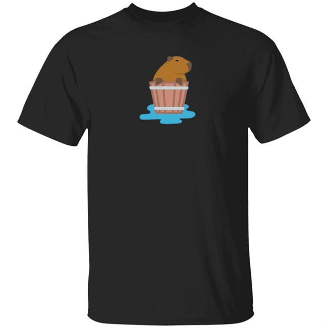 Capybaras Barrel Bath Shirt