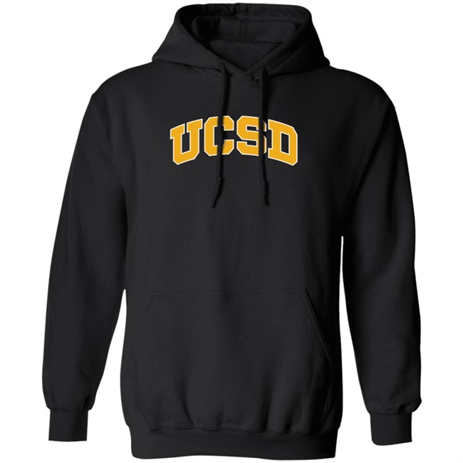 Ucsd Merch Big Cotton Tackle Twill Hood By Gear Hoodie
