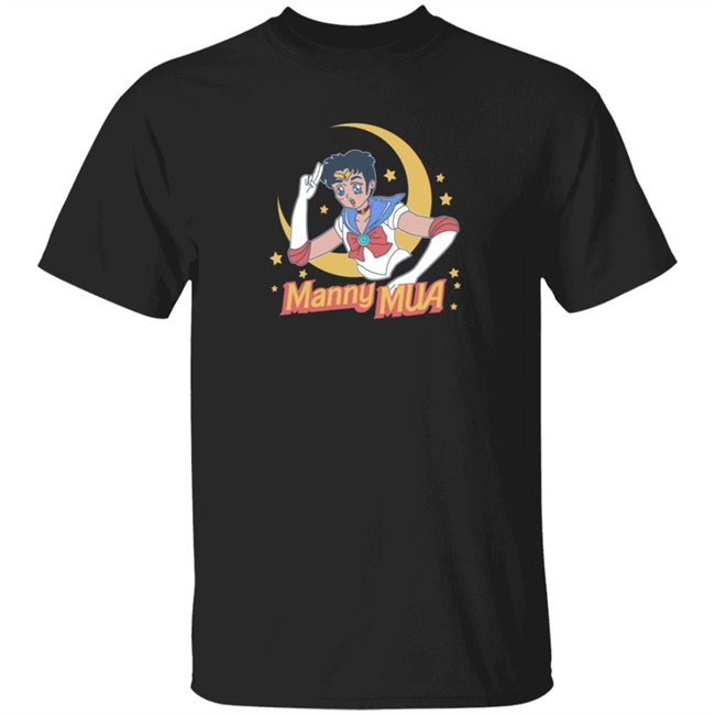 Fanjoy Merch Sailor Manny Black Manny Mua Tee Shirt
