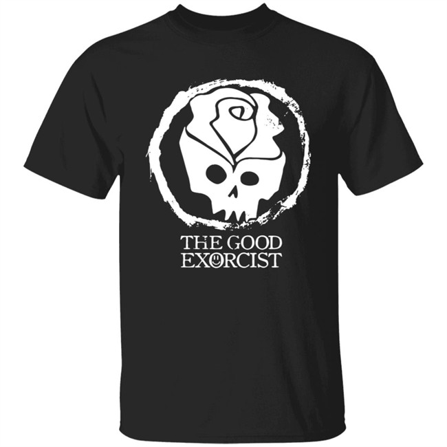 Picuki Rose Skull The Good Exorcist Tee Shirt