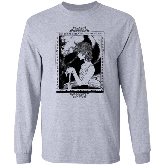 Non Est Ad Astra Mollis E Teris Via Shirt Non Est Ad Astra Mollis E Teris Via Shirt