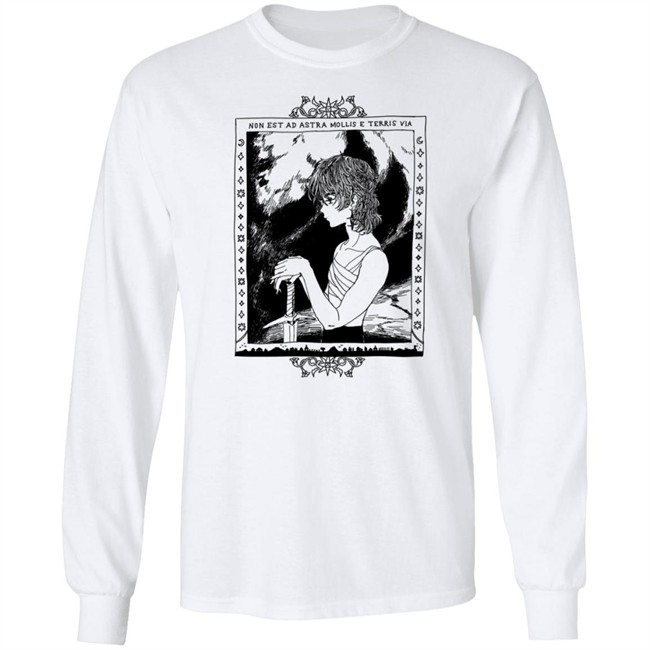 Non Est Ad Astra Mollis E Teris Via Shirt Non Est Ad Astra Mollis E Teris Via Shirt