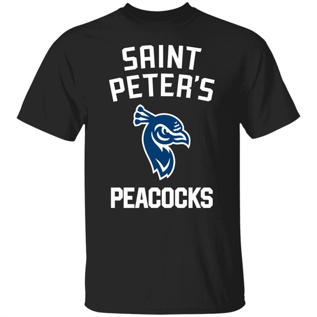Eli Manning Saint Peter's Peacock Basketball T Shirt