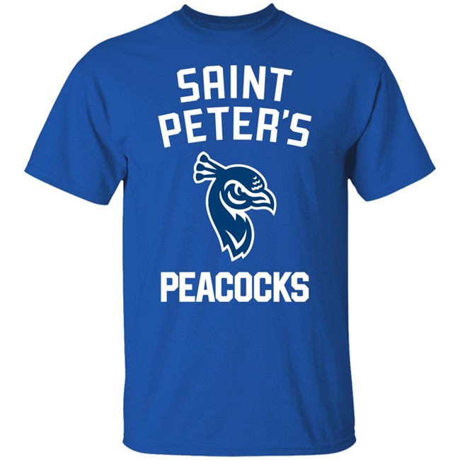 Eli Manning Saint Peter's Peacock Basketball T Shirt Eli Manning Saint Peter's Peacock Basketball T Shirt