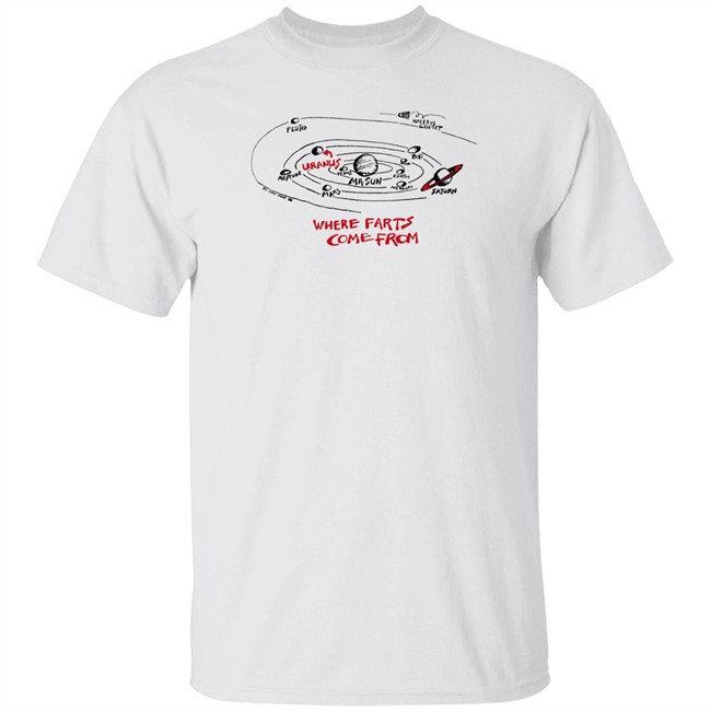 John Lamb Where Farts Come From Uranus Shirt 1980S Comical Uranus Fart