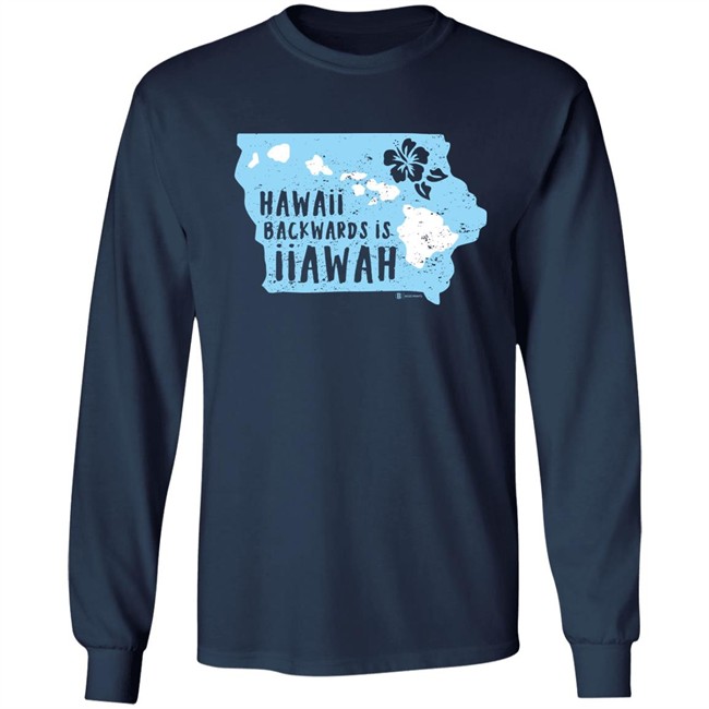 Hawaii Backwards Is Iiawah T Shirt Bozz Prints Merch Hawaii Backwards Is Iiawah T Shirt Bozz Prints Merch