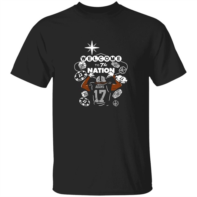 Warriors World Shop Welcome To Raider Nation Adams 17 Shirt Raider Cody Davante Adams