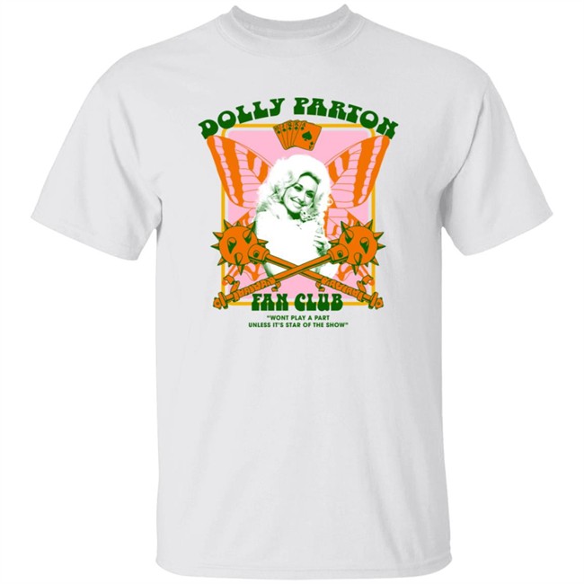Jimmy Knives Yowcho Dolly Parton Fan Club Tee Shirt Black and White