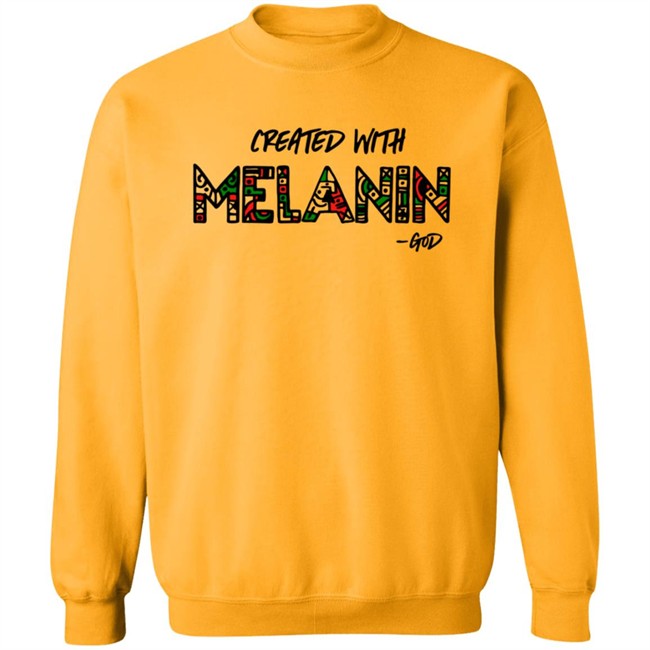 Bold Flava Merch Created With Melanin God Sweatshirt