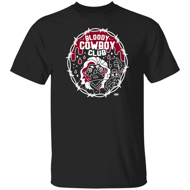 All Elite Wrestling Hangman Adam Page Merchandise Bloody Cowboy Club T Shirt