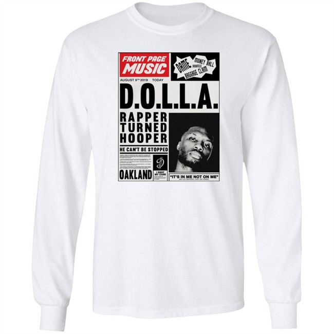 Big Dolla Merch Damian Lillard Front Page Music Long Sleeve Tee