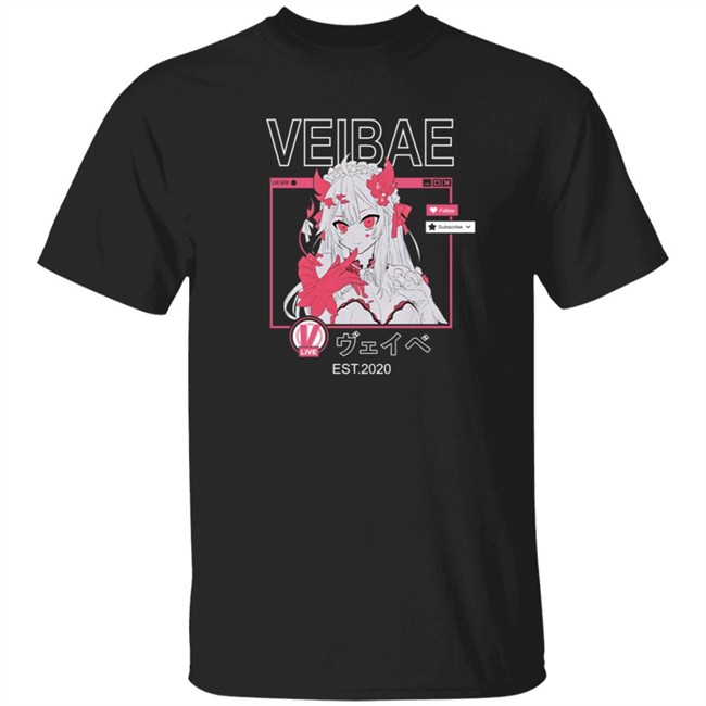 Sharkrobot Vshojo Booth Veibae Live Shark Robot Tee Shirt
